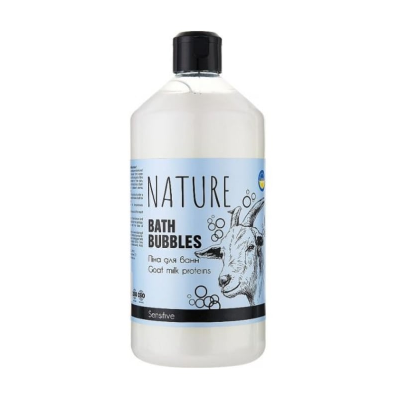 Піна для ванн Bioton Cosmetics Nature Bath Bubbles з протеїнами козиного молока, 900 мл